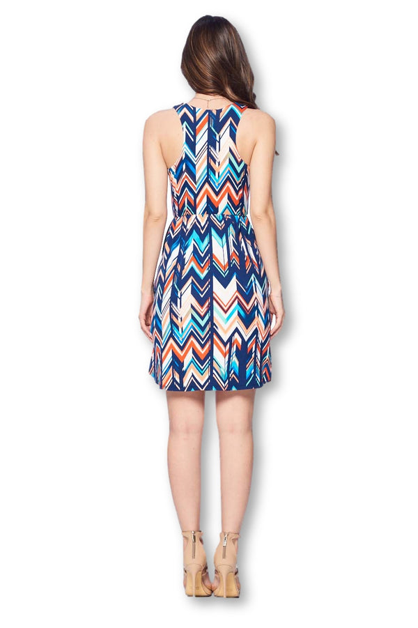 Maternity Tank Dress Sleeveless Knee Length with Pockets