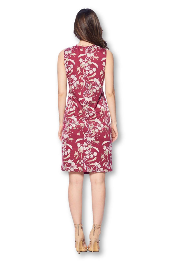 Front Pleated Knee Length Maternity Dress for Work Career Office