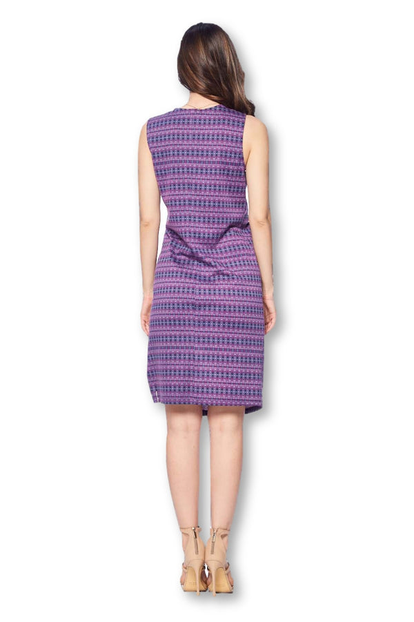 Front Pleated Knee Length Maternity Dress for Work Career Office