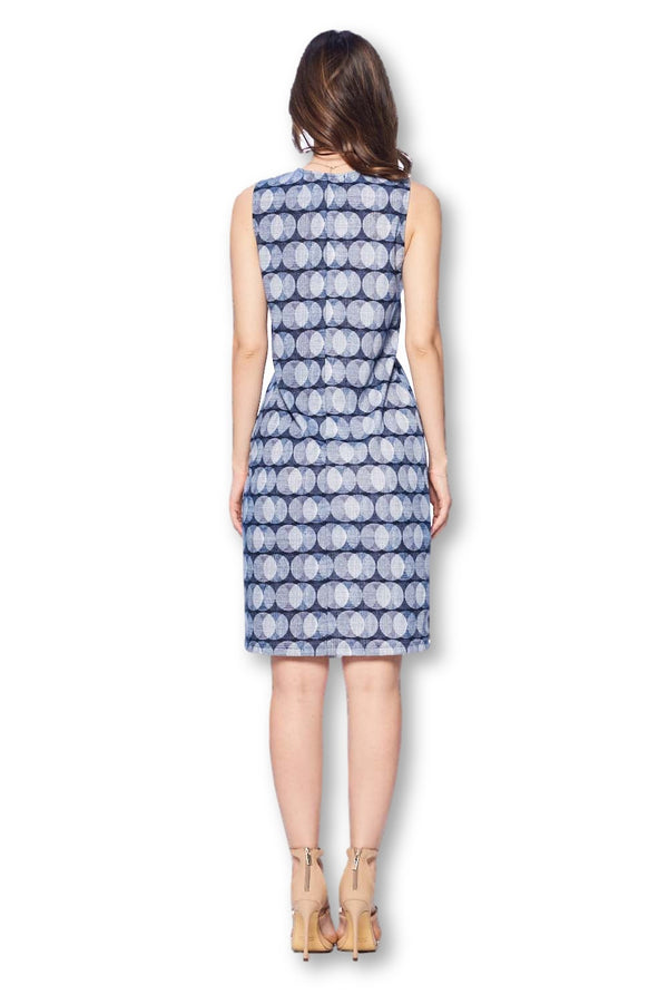 Front Pleated Knee Length Maternity Dress for Work Career Office