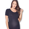 Maternity Bodycon Casual Short Sleeve Dress with Ruched Sides