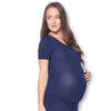 Maternity Bodycon Casual Short Sleeve Dress with Ruched Sides
