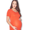 Maternity Bodycon Casual Short Sleeve Dress with Ruched Sides