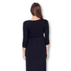 3/4 Sleeve Wrapped Ruched Maternity Dress