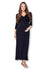3/4 Sleeve Wrapped Ruched Maternity Dress