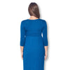 3/4 Sleeve Wrapped Ruched Maternity Dress