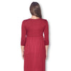 3/4 Sleeve Wrapped Ruched Maternity Dress