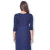 3/4 Sleeve Wrapped Ruched Maternity Dress