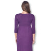 3/4 Sleeve Wrapped Ruched Maternity Dress