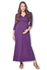 3/4 Sleeve Wrapped Ruched Maternity Dress
