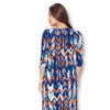 3/4 Sleeve Wrapped Ruched Maternity Dress
