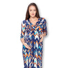 3/4 Sleeve Wrapped Ruched Maternity Dress
