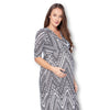 3/4 Sleeve Wrapped Ruched Maternity Dress