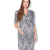 3/4 Sleeve Wrapped Ruched Maternity Dress