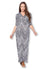 3/4 Sleeve Wrapped Ruched Maternity Dress