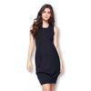 Front Pleated Knee Length Maternity Dress for Work Career Office