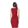 Front Pleated Knee Length Maternity Dress for Work Career Office