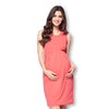 Front Pleated Knee Length Maternity Dress for Work Career Office