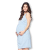Front Pleated Knee Length Maternity Dress for Work Career Office