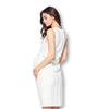 Front Pleated Knee Length Maternity Dress for Work Career Office