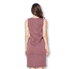 Front Pleated Knee Length Maternity Dress for Work Career Office