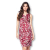 Front Pleated Knee Length Maternity Dress for Work Career Office