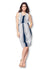 Front Pleated Knee Length Maternity Dress for Work Career Office