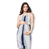 Front Pleated Knee Length Maternity Dress for Work Career Office