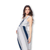 Front Pleated Knee Length Maternity Dress for Work Career Office