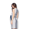 Front Pleated Knee Length Maternity Dress for Work Career Office