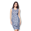 Front Pleated Knee Length Maternity Dress for Work Career Office