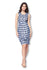 Front Pleated Knee Length Maternity Dress for Work Career Office