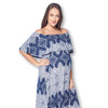 Open Shoulder Maxi Maternity Dress with Ruffles